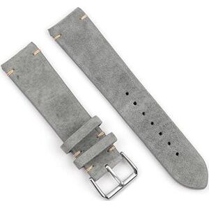 BStrap Suede Leather Universal Quick Release 20mm, gray