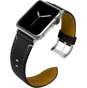 BStrap Leather Italy pro Apple Watch 38mm / 40mm / 41mm, Black