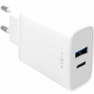 FIXED Travel s USB-C a USB výstupom podpora PD 30 W biela