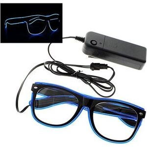 GGV Svietiace LED okuliare – modrá