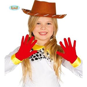 Detské červené rukavice – 17 cm