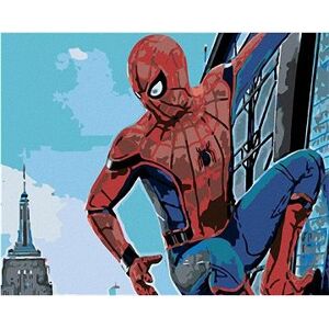 Maľovanie podľa čísel – Spiderman v meste