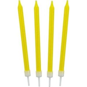 Narodeninové sviečky 8,6 cm 10 ks žlté