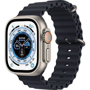Apple Watch Ultra 49 mm titánové puzdro s tmavo atramentovým oceánskym remienkom