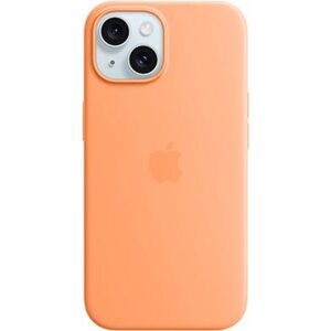 Apple iPhone 15 Silikónový kryt s MagSafe sorbetovo oranžový