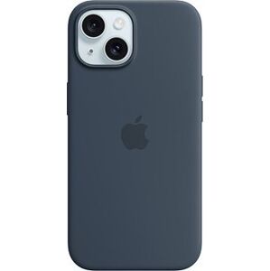 Apple iPhone 15 Silikónový kryt s MagSafe búrkovo modrý