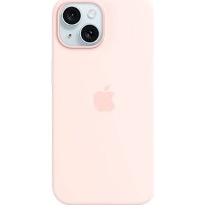 Apple iPhone 15 Silikónový kryt s MagSafe svetlo ružový