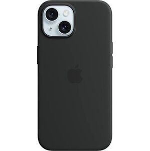 Apple iPhone 15 Silikónový kryt s MagSafe čierny