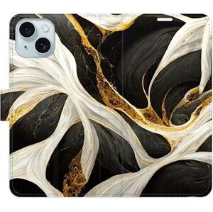 iSaprio BlackGold Marble na iPhone 15