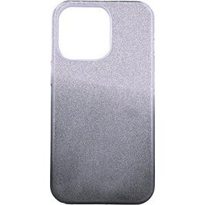 TopQ iPhone 13 Pro glitter strieborno-čierny 64846