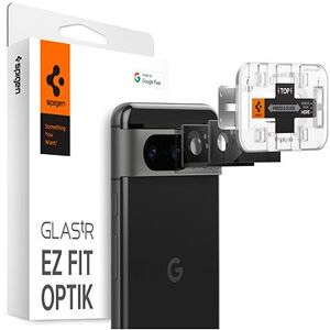 Spigen Glass tR EZ Fit Optik Black 2 Pack Google Pixel 8
