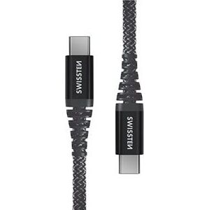 Swissten Kevlar USB-C / USB-C 1,5 m antracit