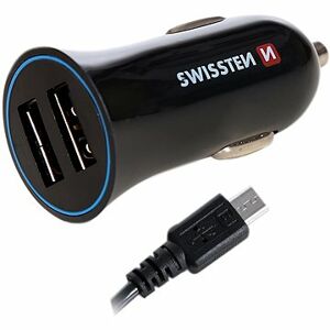 Swissten adaptér 2,4 A + kábel micro USB 1,5 m