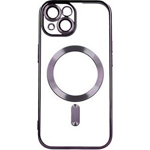TopQ Kryt Electro iPhone 15 MagSafe s fialovým rámečkem 105279