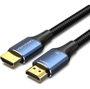 Vention Cotton Braided HDMI-A Male to Male HD Cable 8K 1.5 m Blue Aluminum Alloy Type