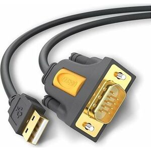 Ugreen USB 2.0 to RS-232 COM Port DB9 (M) Adaptér Cable Black 1 m